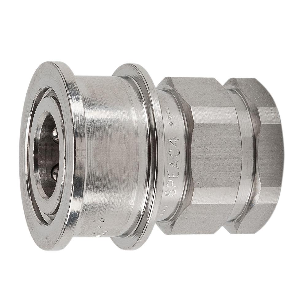 SVEAC4-4RPV 1/4 EA COUPLER VALVED SST