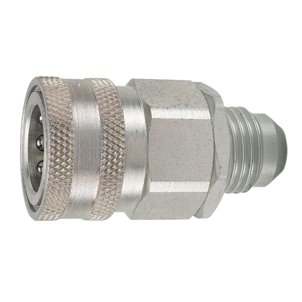 VHC4-4EM 1/4 H COUPLER VALVED STEEL