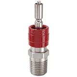 2M-Q4VY-SS MALE PIPE - PLUG (VALVED)