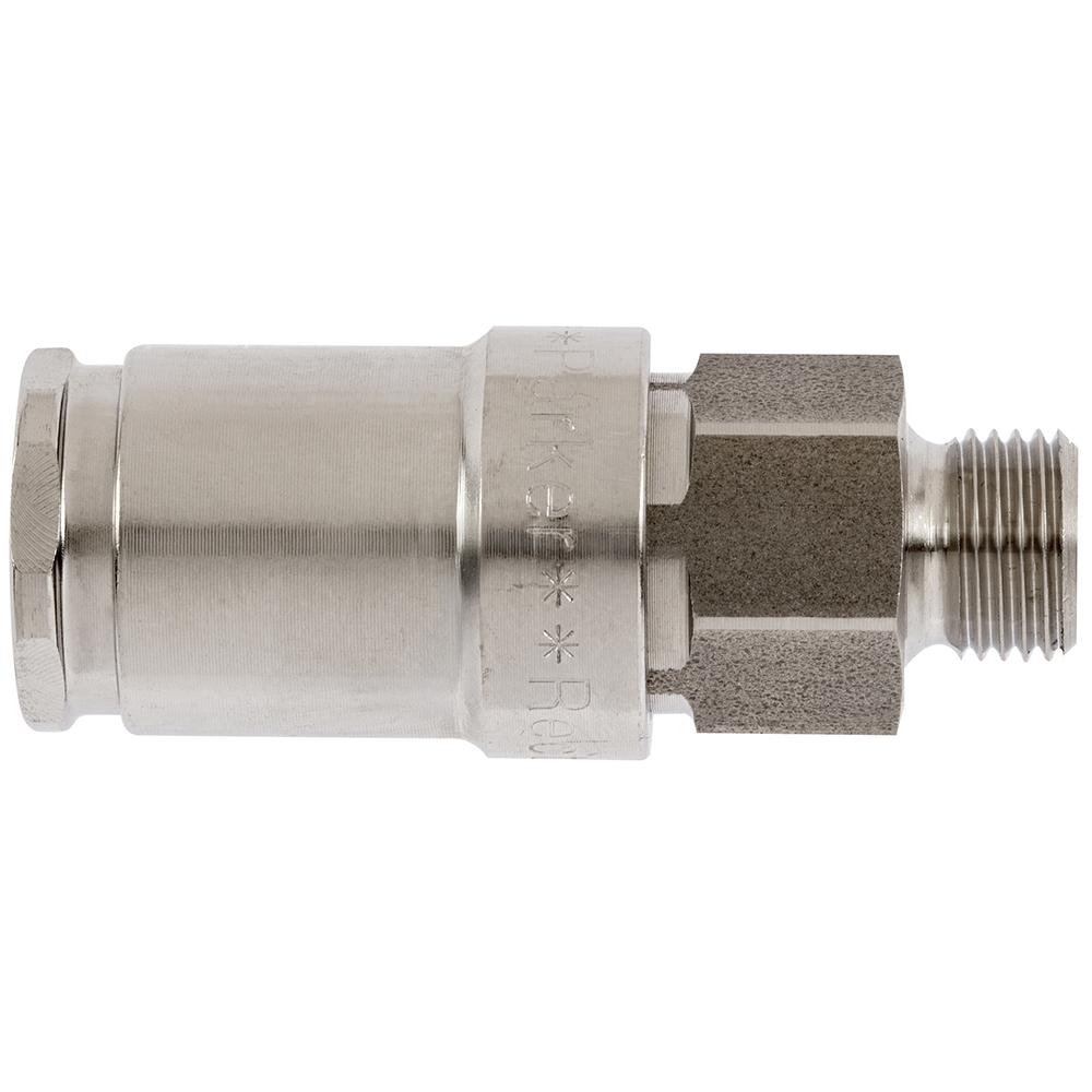 303KBAW13EVX CPL 1/4 MALE BSPP FKM SS