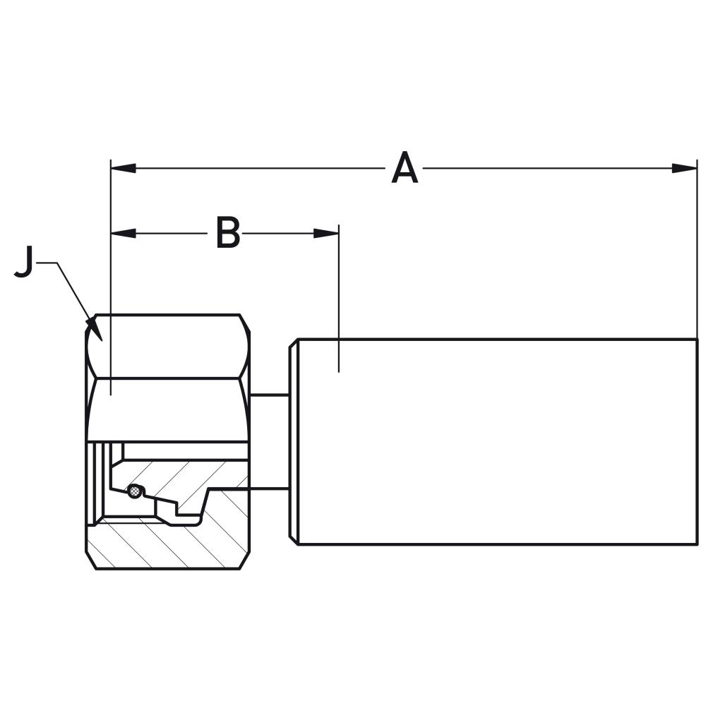 1C95X-16-08 DKO-S 24° CONE M 24x1.5