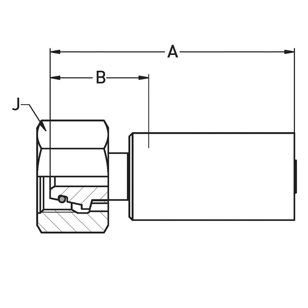 6C9LX-30-16C 24° CONE DN25 UM M42X2