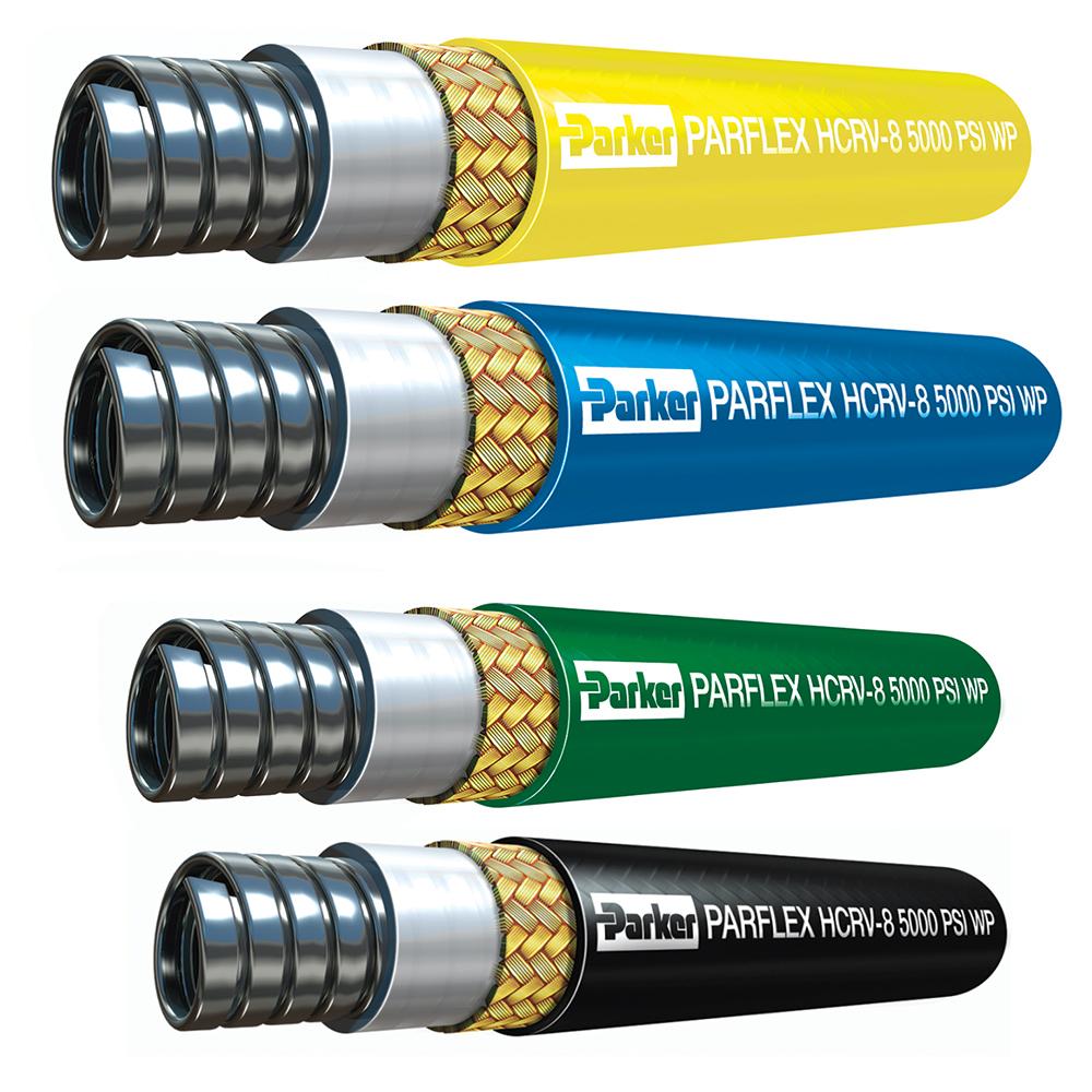 HCRV-16-YEL 1" 5000psi HCR hose with SS