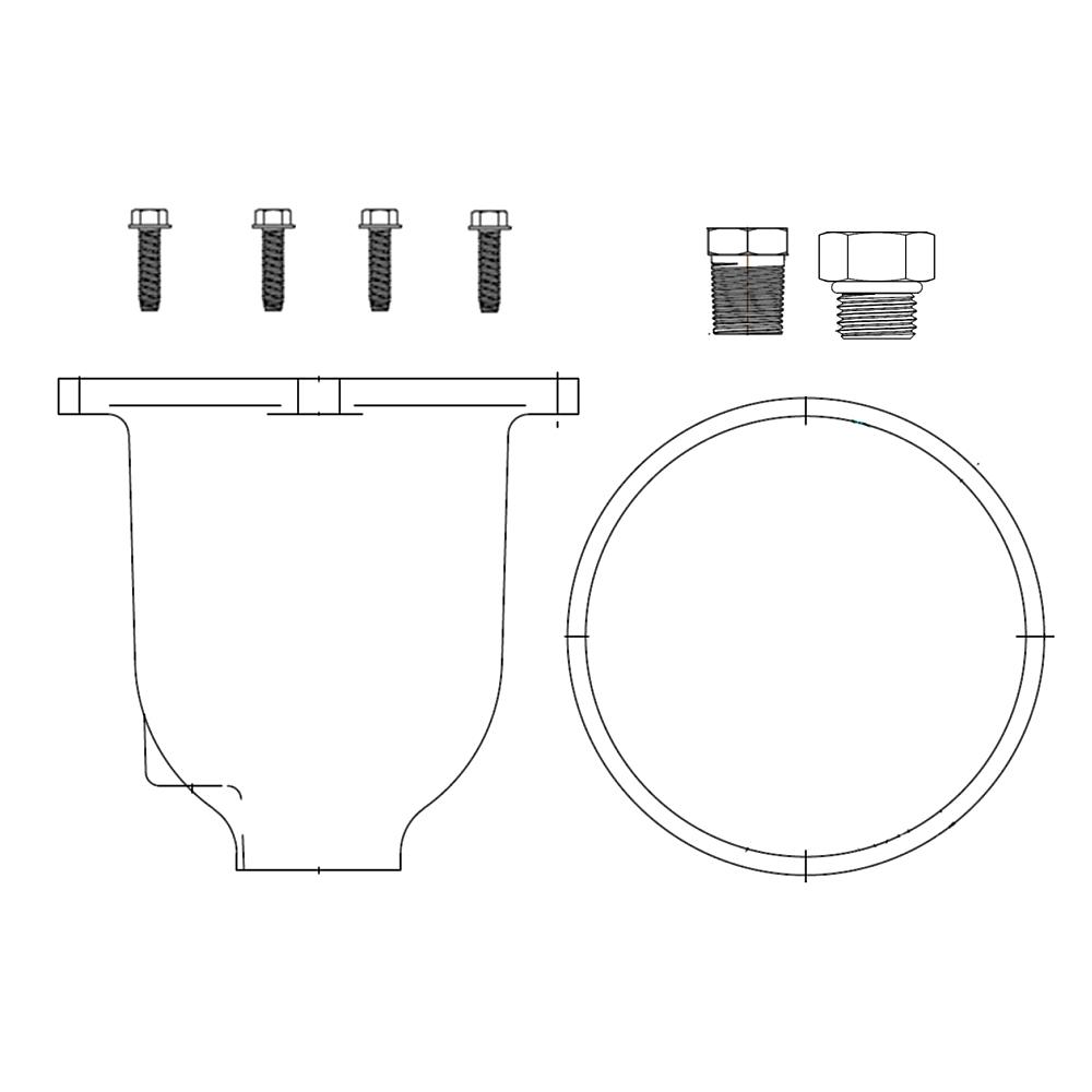 RK 15301-02 Metal Bowl - White MAM