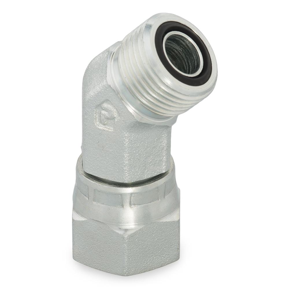 24 V6LO-S O-Lok 45° swivel nut elbow