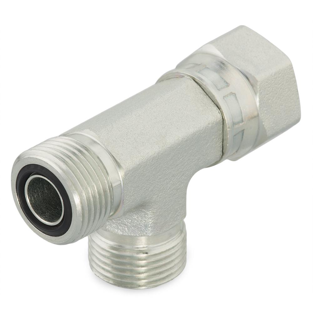 6R6MLOS O-Lok Swivel nut run tee
