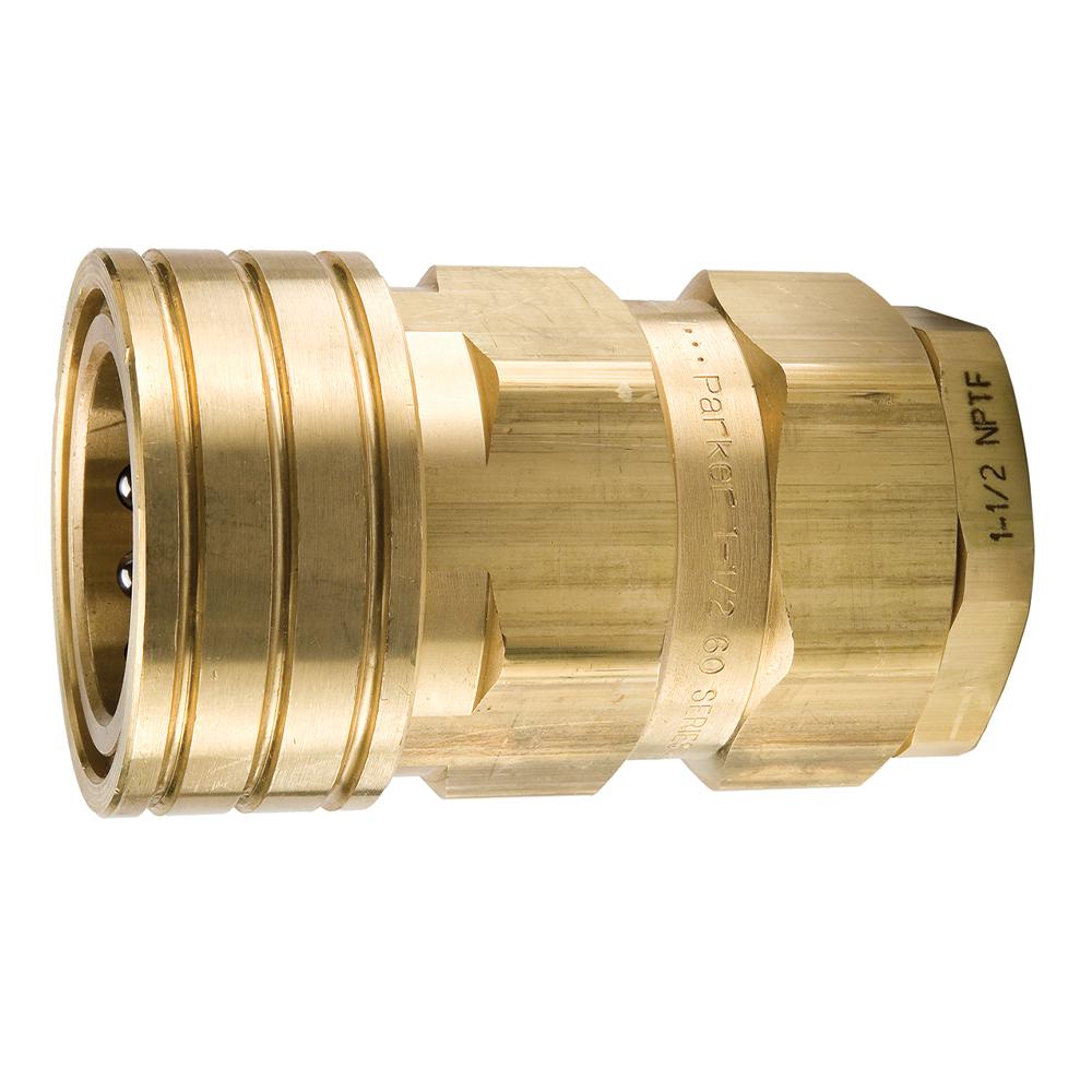 BH12-60L-BSPP 60 BRASS COUPLER 1 1/2'' BSPP