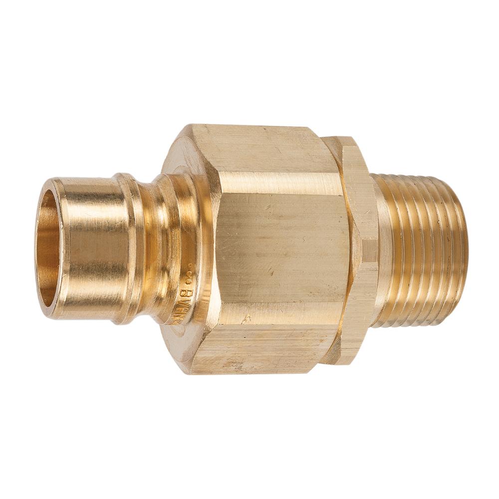 BVHN8-8M 1/2 H NIPPLE VALVED BRASS