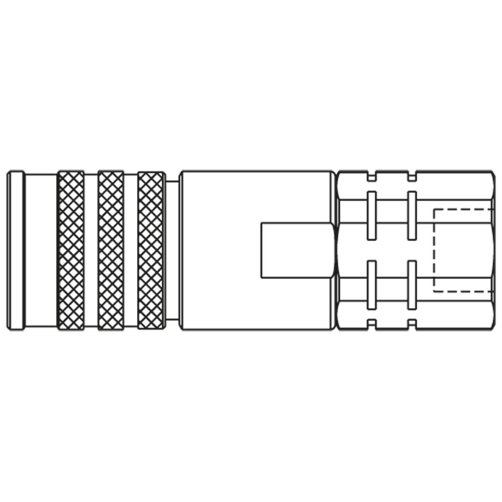 FEC-251-4FB FLATFACED COUPLING BODY, ELIM.