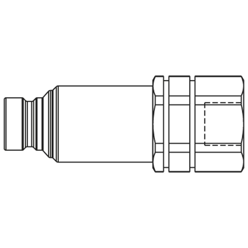 FEC-252-6FB FLATFACED PLUG-IN NIPPLE