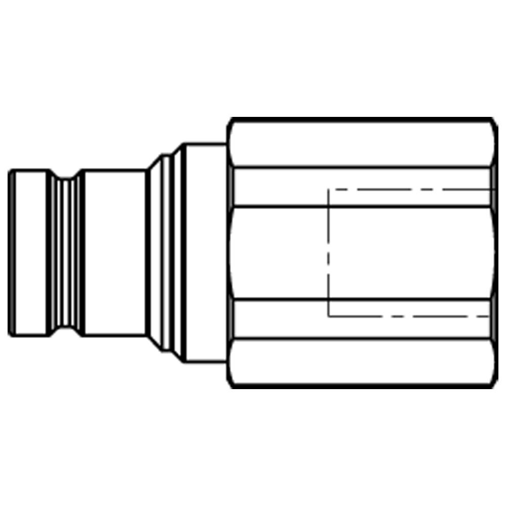 FEM-1002-16FB FLATFACED PLUG
