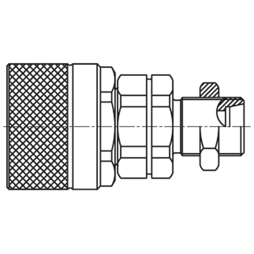 QHPA14-E7X6-C QUICK COUPLING,MALE NIPPLE:,HY