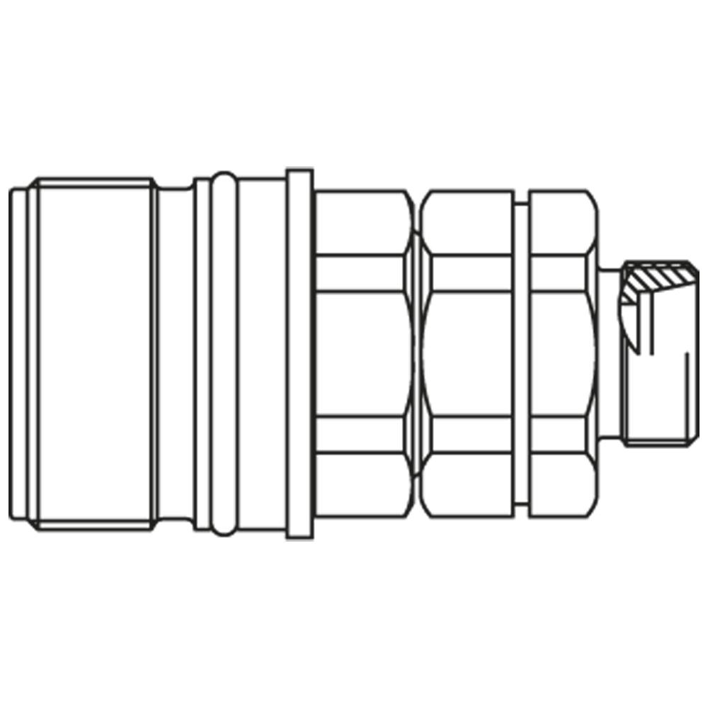 QHPA56-D7X7-C QUICK COUPLING,FEMALE COUPLER: