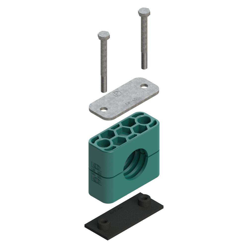 RAP3-320 TUBE CLAMP, SINGLE, SERIES A