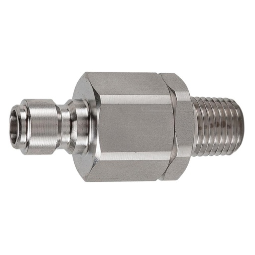 SPEAN4-4M 1/4 EA NIPPLE PLAIN SST