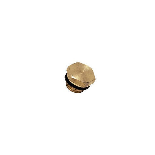 0220 17 00 BL'G PLUG 3/8"BSPP HEX+W BRASS