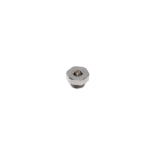 0222 17 00 PLUG HEX 3/8" BSPP NICKEL PLAT