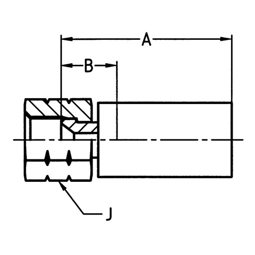 106RX-4-04C Female JIC 37° Swivel-straight