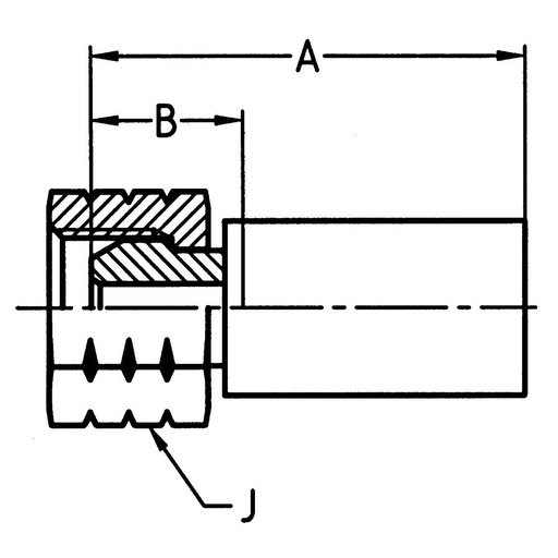 107NX-12-12 60° CONE 3/4-14 NPSM NUT