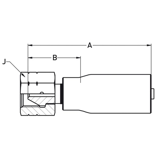 1AY2X-8-05 UNF 3/4-16 FEM SWIVEL TYPE M