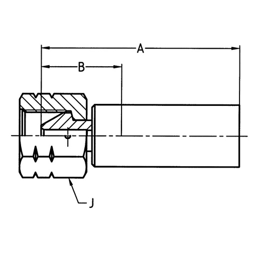 1AYLX-8-06C UNF 3/4-16 NUT 59° CONE V4A