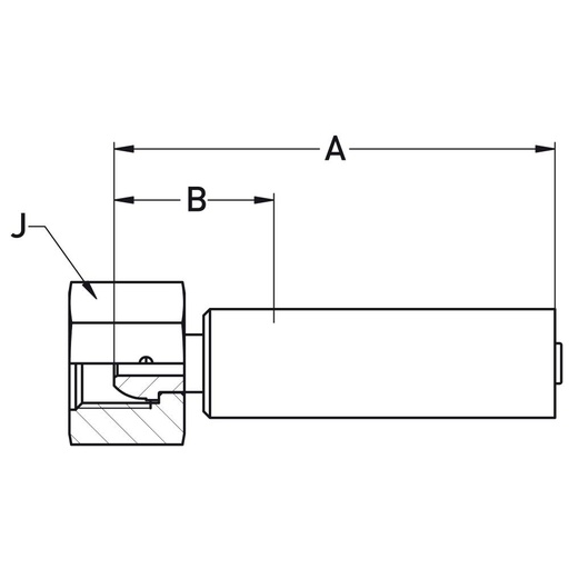 1C3LX-8-04C DK-L 24° CONE M 14X1.5 NUT V4A