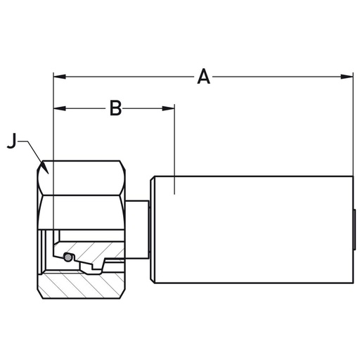 1C9LX-14-06C DKO-S 24° CONE M 22X1.5