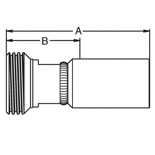 1HNTX-48-48 3"HAMMER UNION THREADED END