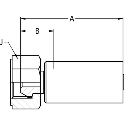 1MR2X-8-03 M14X1.5 NUT  58°KON (W)