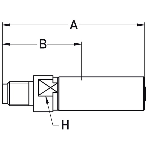 1YZTX-2-025-PL Prolance Metric male nozzle M7