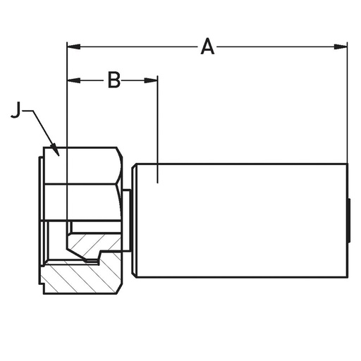 692LX-16-16C DK 60° KON. G 1" SW 41