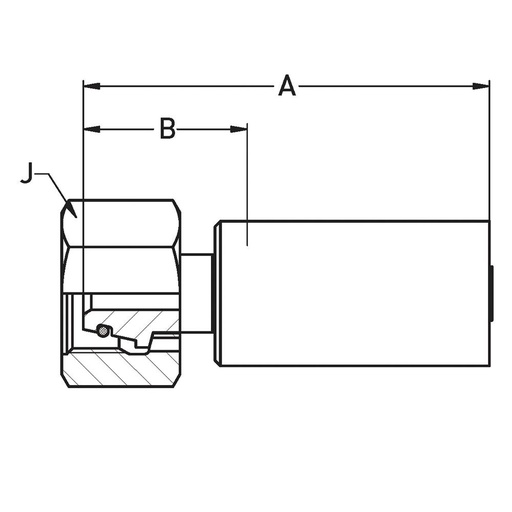 6C9LX-30-16C 24° CONE DN25 UM M42X2