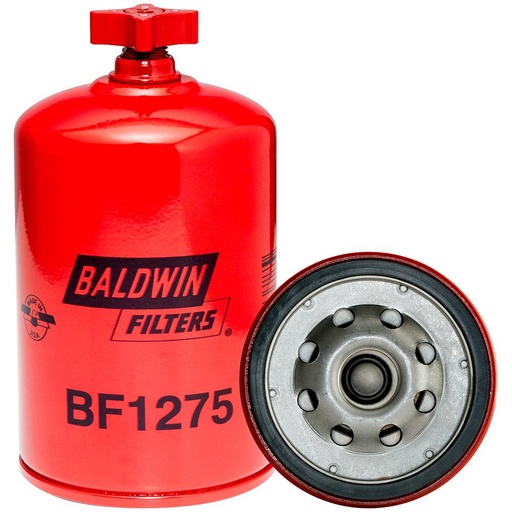 BF1275 Fuel Filter, Spin-on / Drain