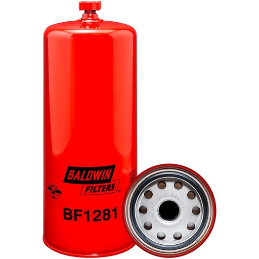BF1281 Fuel Filter, Spin-on / Drain