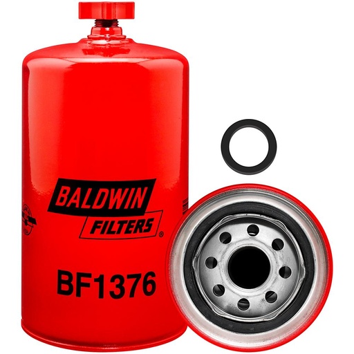 BF1376 Fuel Filter, Spin-on / Drain
