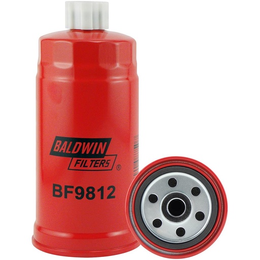 BF9812 Fuel Filter, Spin-on / Drain