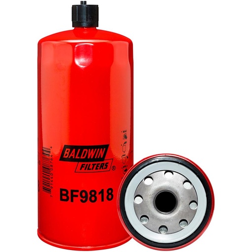 BF9818 Fuel Filter, Spin-on / Drain