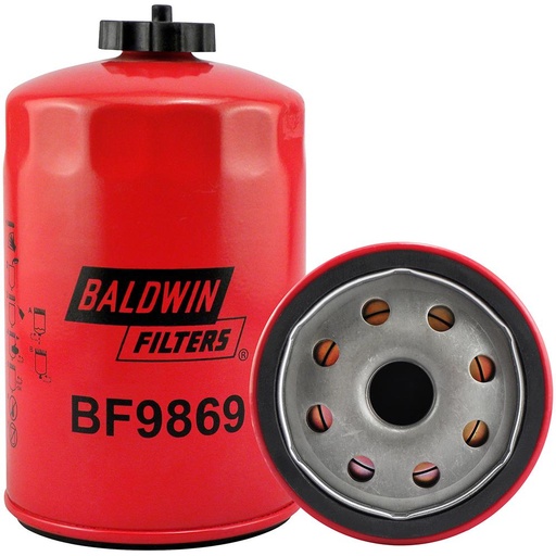 BF9869 Fuel Filter, Spin-on / Drain
