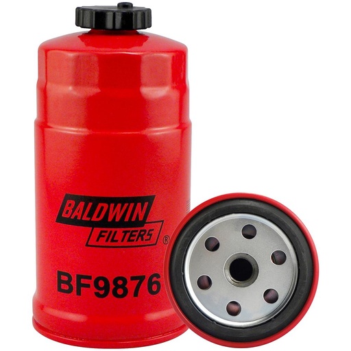BF9876 Fuel Filter, Spin-on / Drain