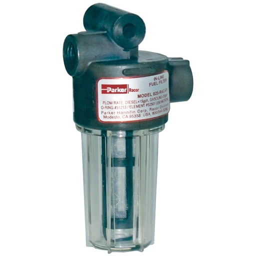 025-RAC-10 In-Line FF, 104 Mic - 1/2" NPT