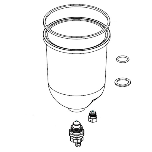 RK 11-1606-1 KIT,REPL BOWL-900/1000FG,CLEAR