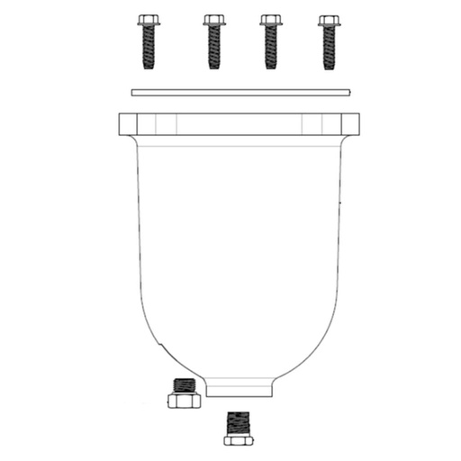 RK 11734-03 White metal bowll