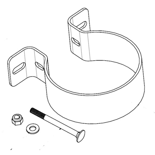 RK11-2005 REPL KIT, STEEL CLAMP BLACK