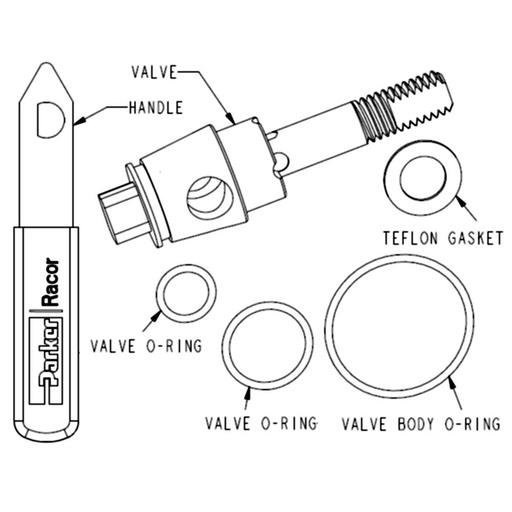 RK15419 75/500FG Valve service kit