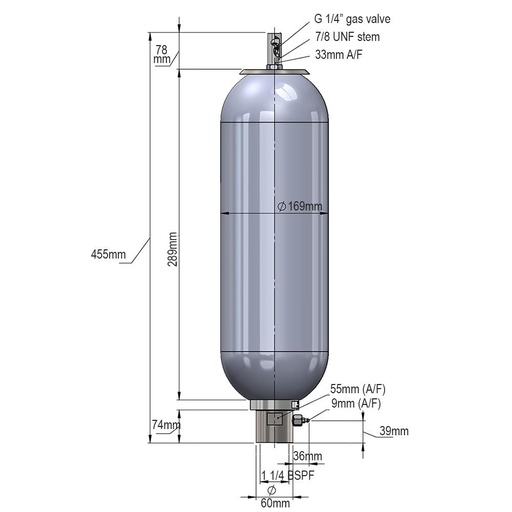 0400A-00-341 BLADDER ACC. 4.0L 345BAR OIL S