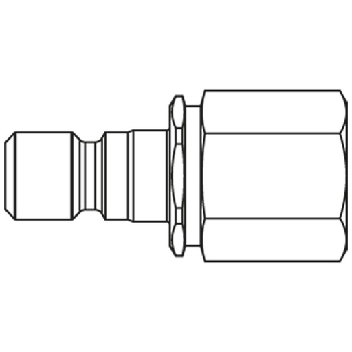 1300SBIW13EVX PLUG-IN NIPPLE, STAINLESS