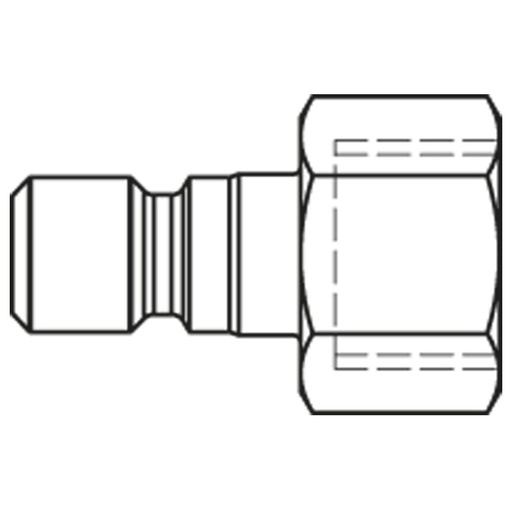 1300SFIW13EXX PLUG-IN NIPPLE, STAINLESS