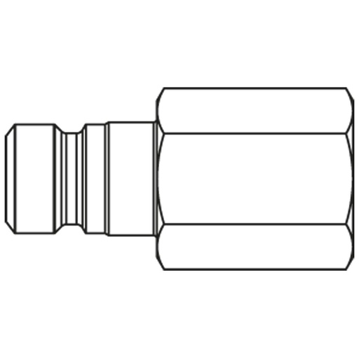 1800SBAN21MPC PLUG-IN NIPPLE 2-WAY