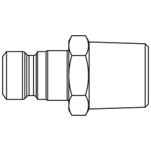 1800SBIW26MPC PLUG-IN NIPPLE 2-WAY