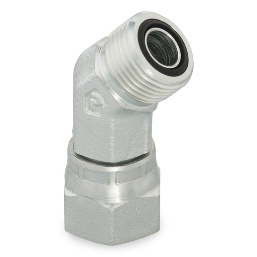 24 V6LO-S O-Lok 45° swivel nut elbow